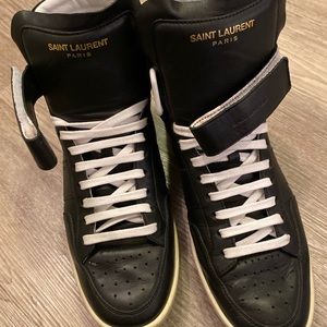YSL black Women High Top Sneaker